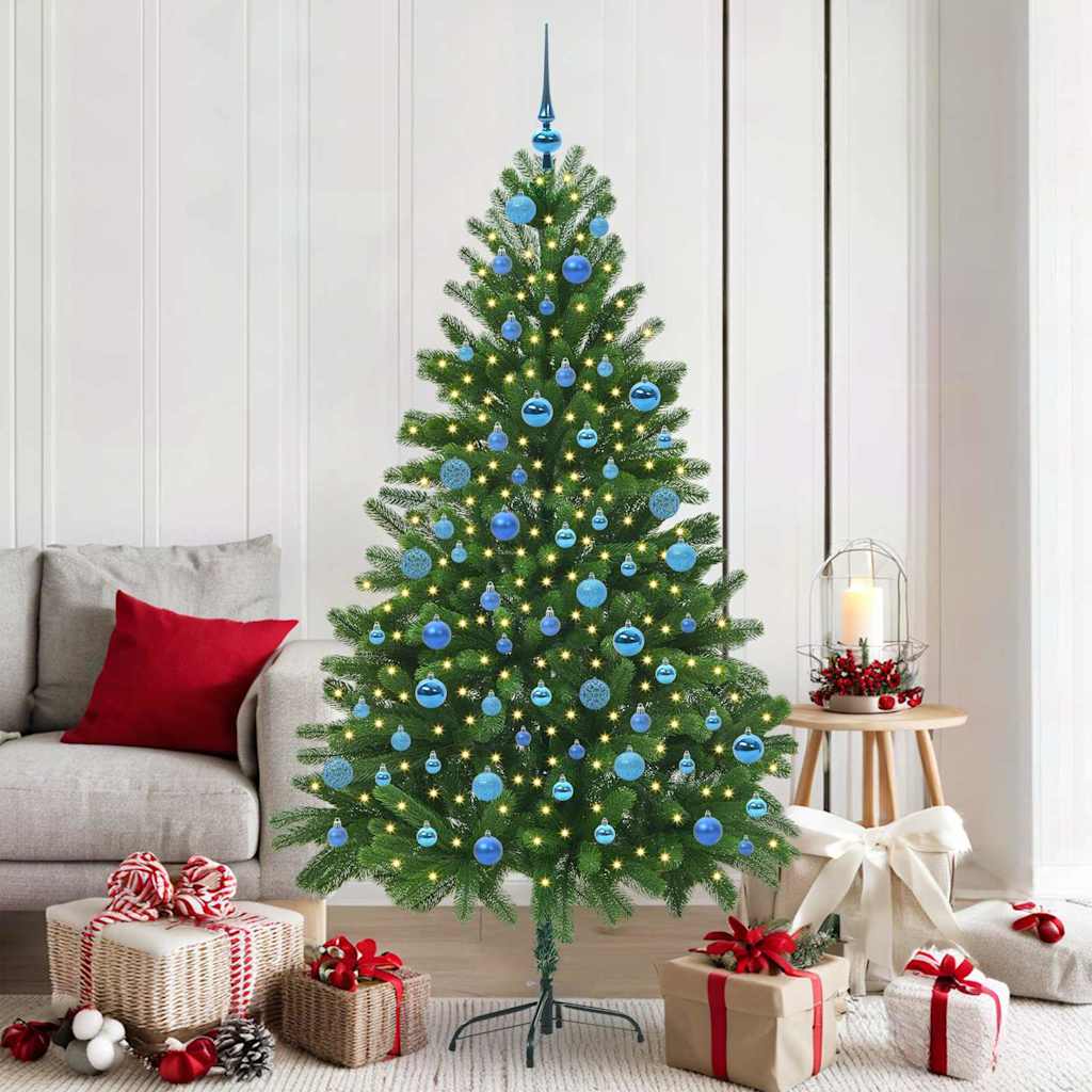 Christmas Tree with 300 LEDs with Stand Green 180 cm PE