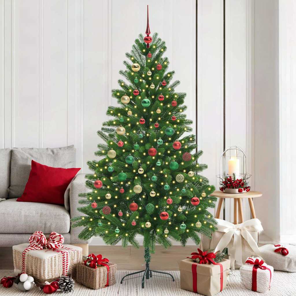 Christmas Tree with 300 LEDs with Stand Green 180 cm PE