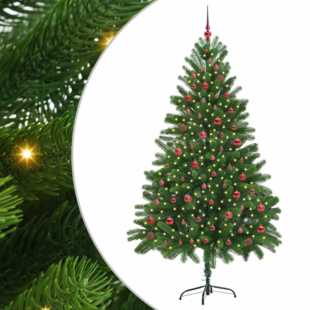 Christmas Tree with 300 LEDs with Stand Green 210 cm PE