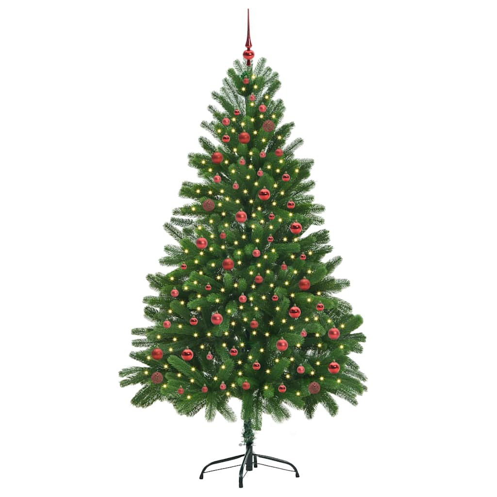 Christmas Tree with 300 LEDs with Stand Green 210 cm PE