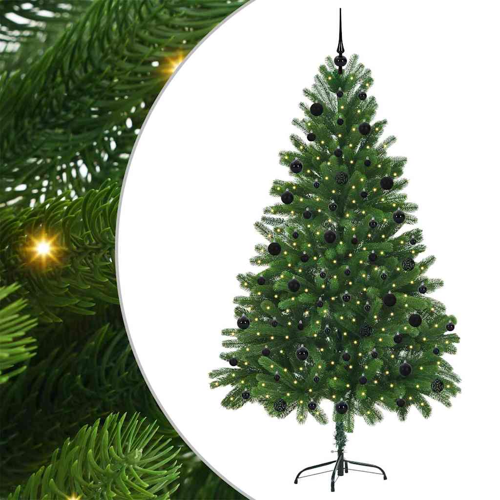 Christmas Tree with 300 LEDs with Stand Green 210 cm PE