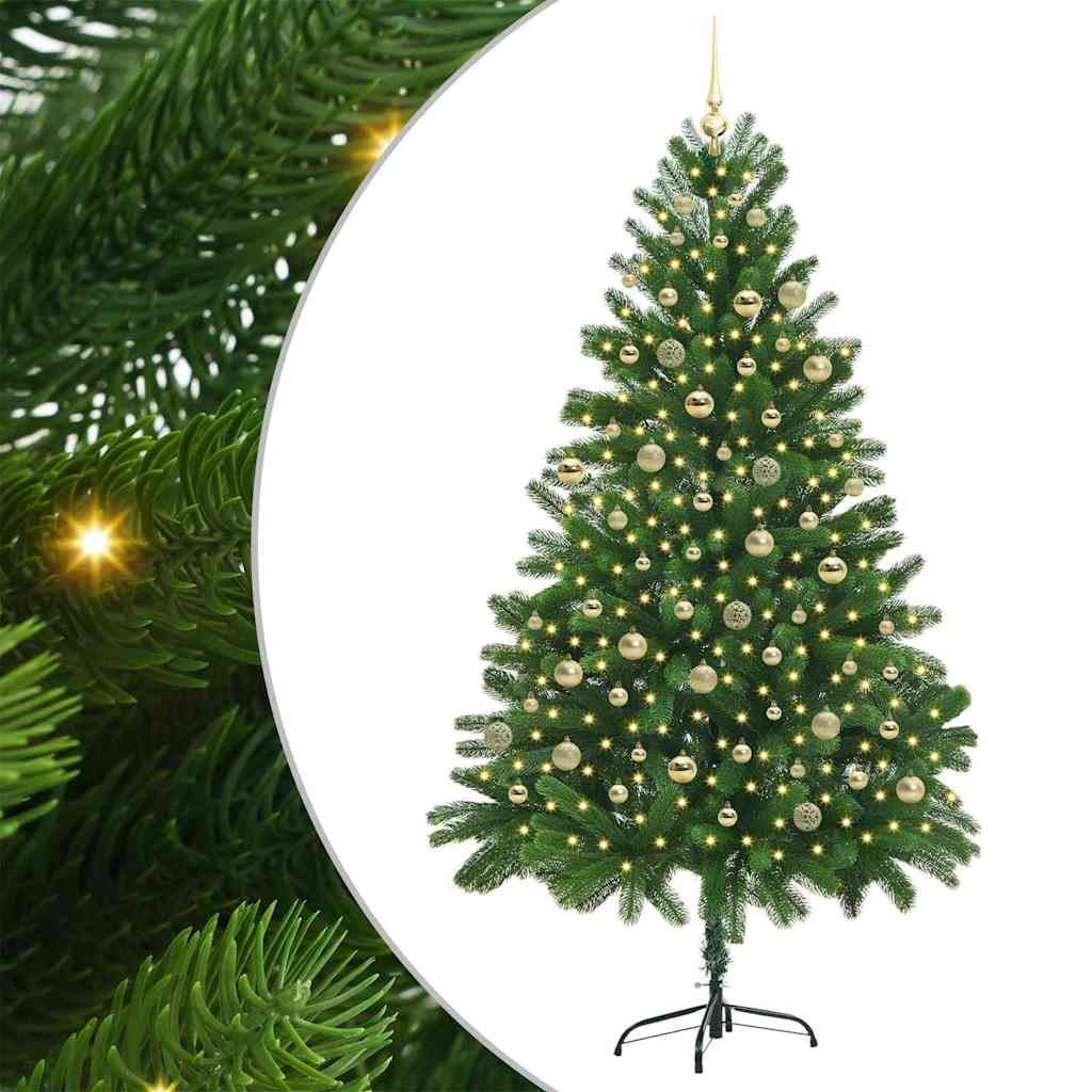 Christmas Tree with 300 LEDs with Stand Green 210 cm PE