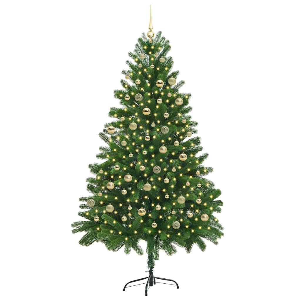 Christmas Tree with 300 LEDs with Stand Green 210 cm PE