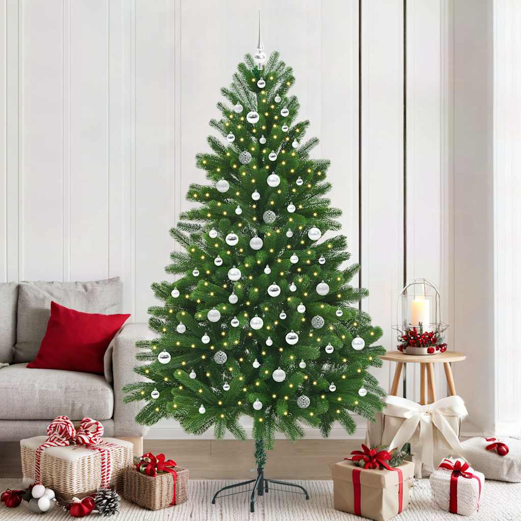Christmas Tree with 300 LEDs with Stand Green 210 cm PE