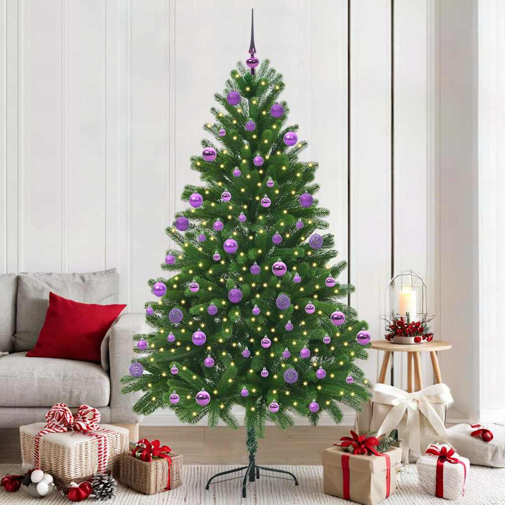 Christmas Tree with 300 LEDs with Stand Green 210 cm PE