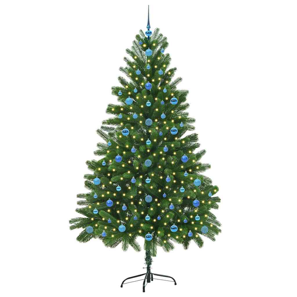 Christmas Tree with 300 LEDs with Stand Green 210 cm PE