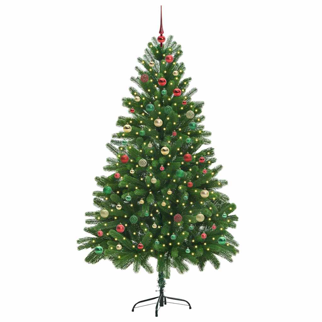 Christmas Tree with 300 LEDs with Stand Green 210 cm PE