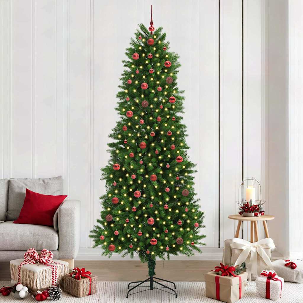 Christmas Tree with 300 LEDs with Stand Green 240 cm PE
