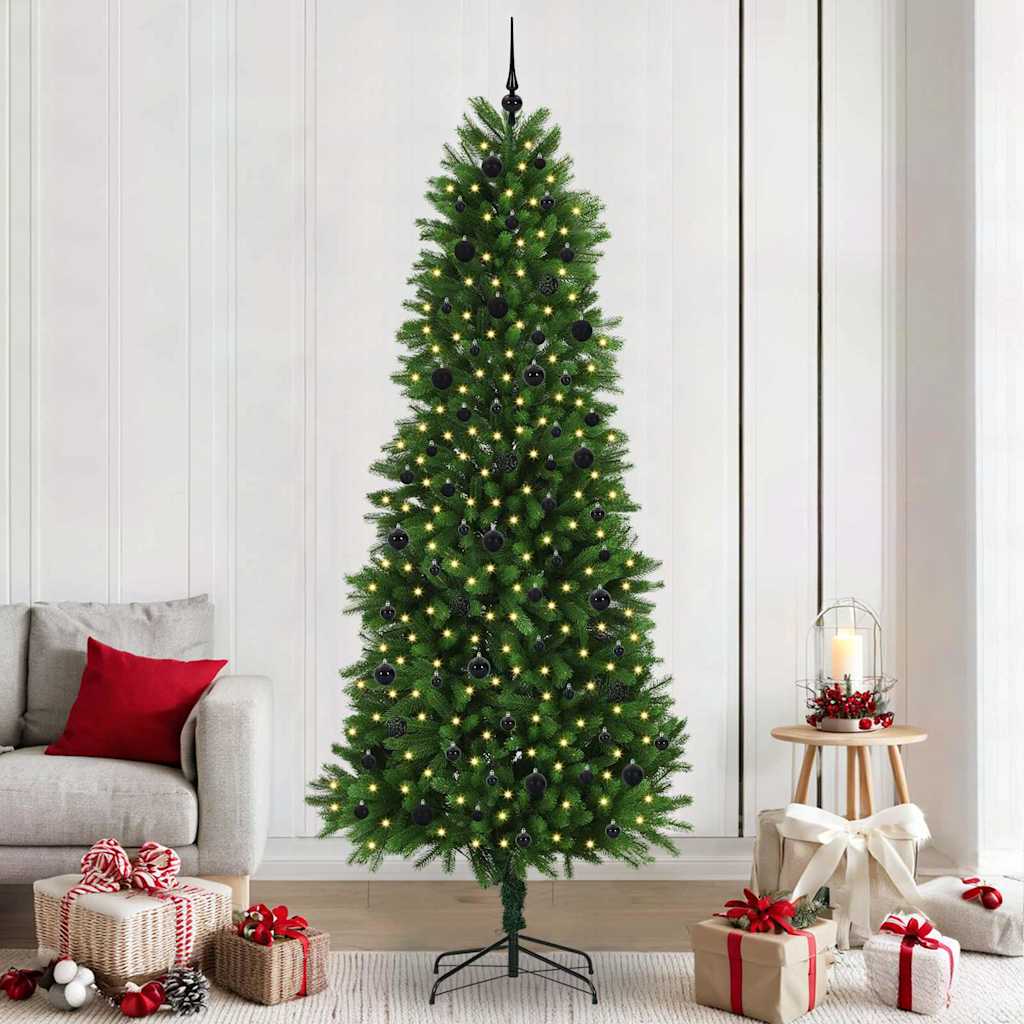 Christmas Tree with 300 LEDs with Stand Green 240 cm PE