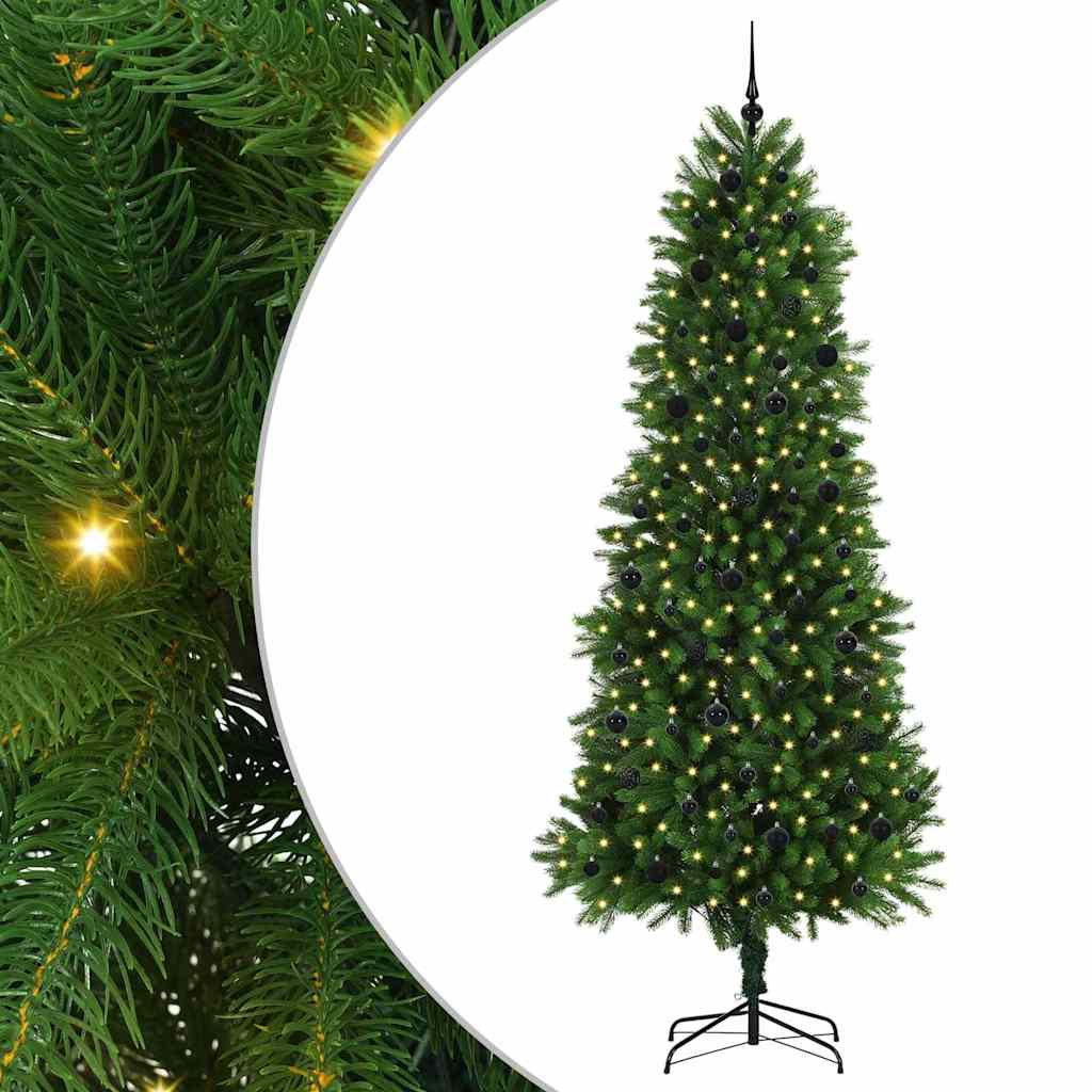 Christmas Tree with 300 LEDs with Stand Green 240 cm PE