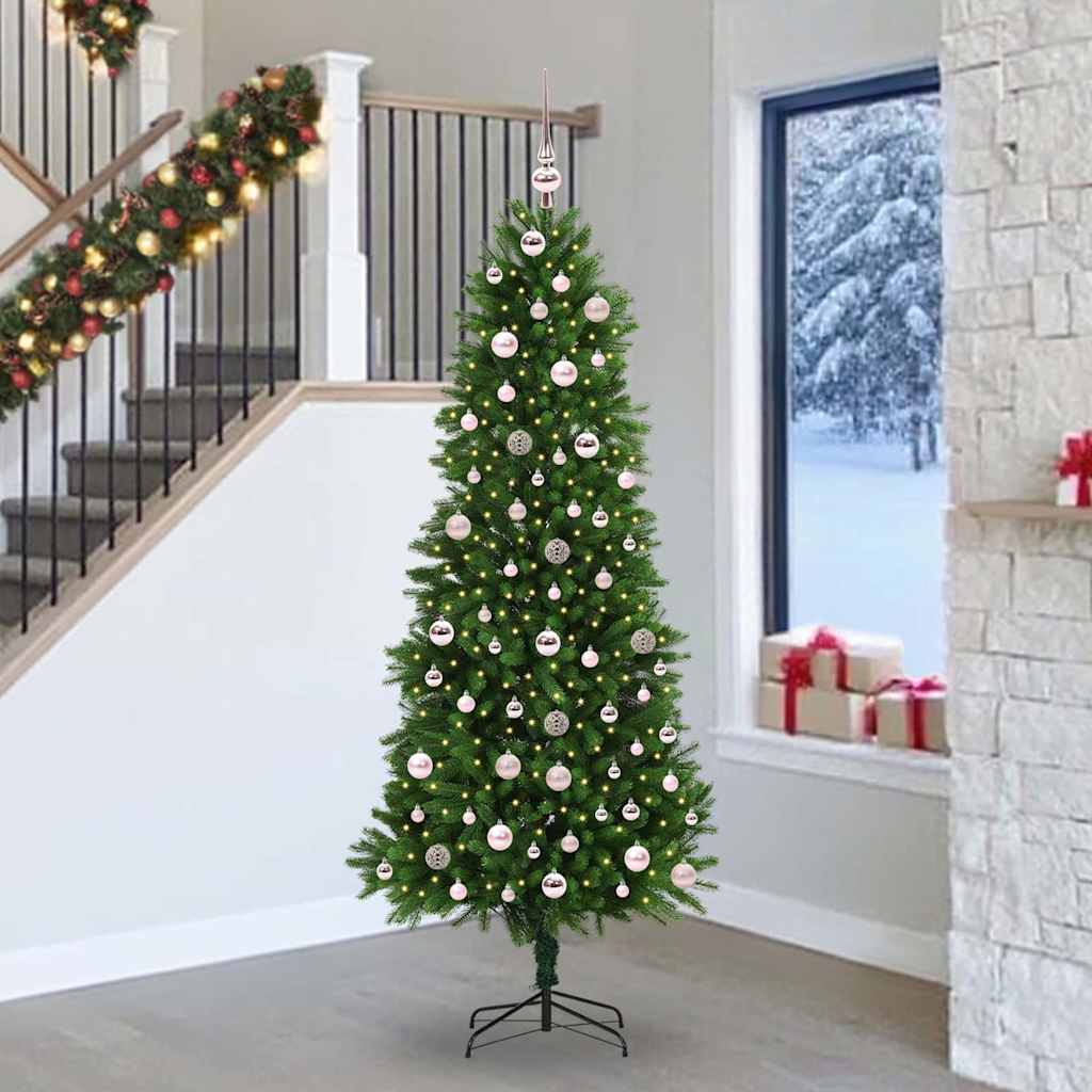 Christmas Tree with 300 LEDs with Stand Green 240 cm PE