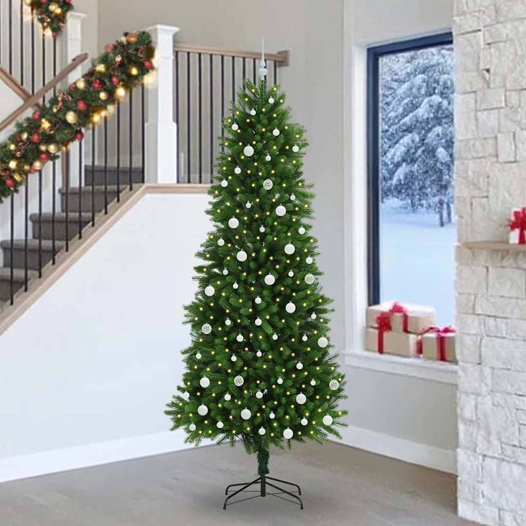 Christmas Tree with 300 LEDs with Stand Green 240 cm PE
