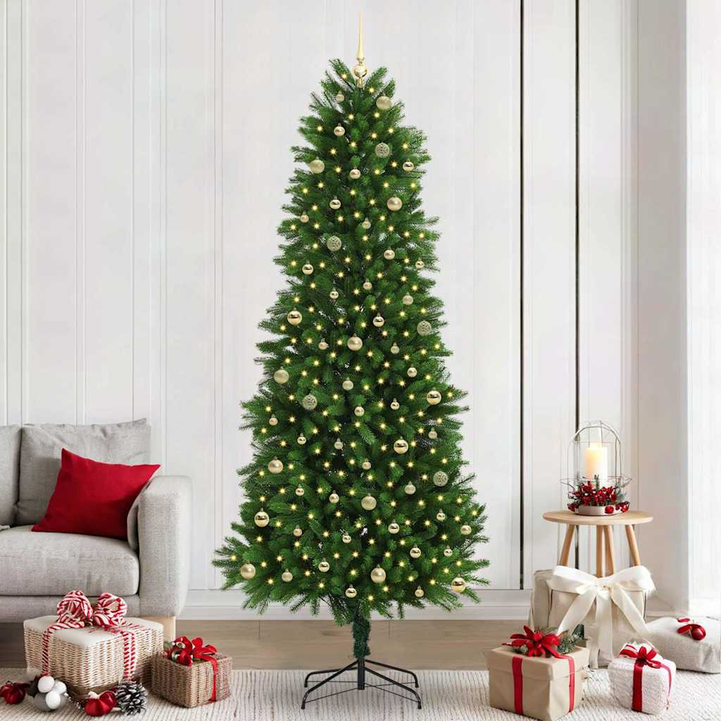 Christmas Tree with 300 LEDs with Stand Green 240 cm PE