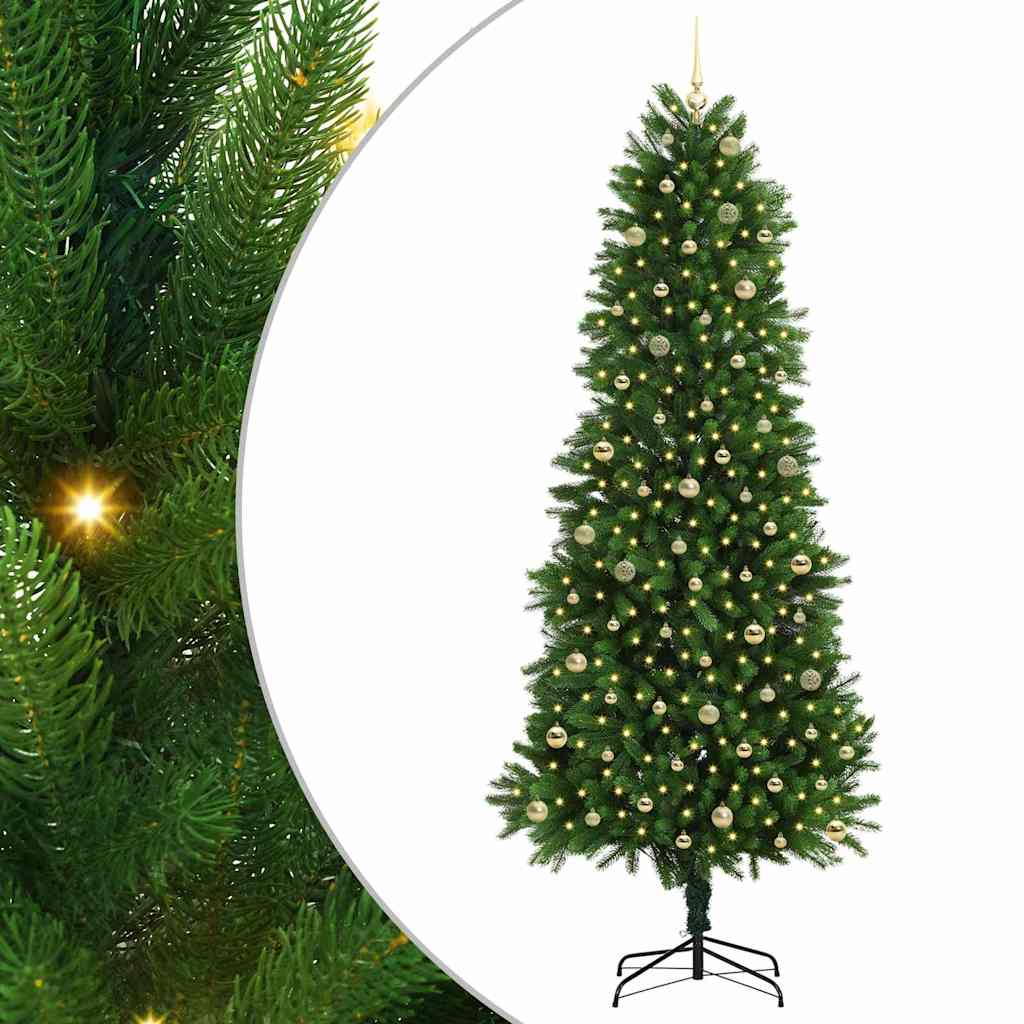Christmas Tree with 300 LEDs with Stand Green 240 cm PE