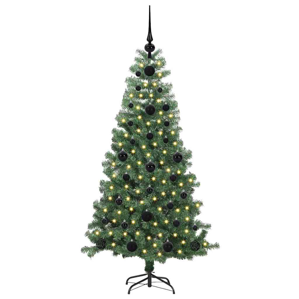 Christmas Tree with 150 LEDs with Stand Green 120 cm PVC