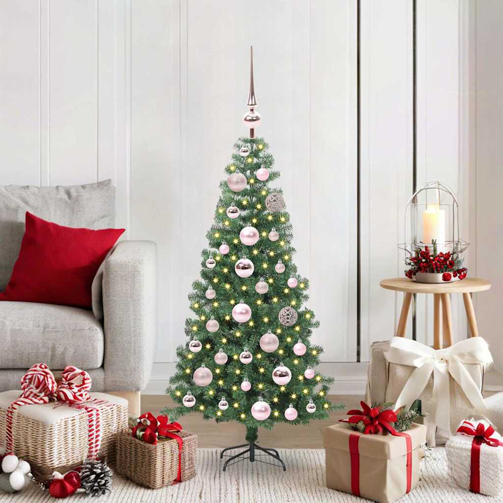Christmas Tree with 150 LEDs with Stand Green 120 cm PVC