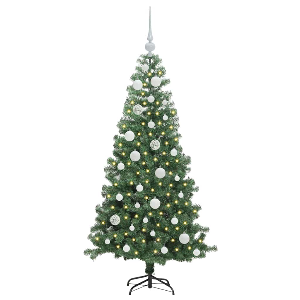 Christmas Tree with 150 LEDs with Stand Green 120 cm PVC