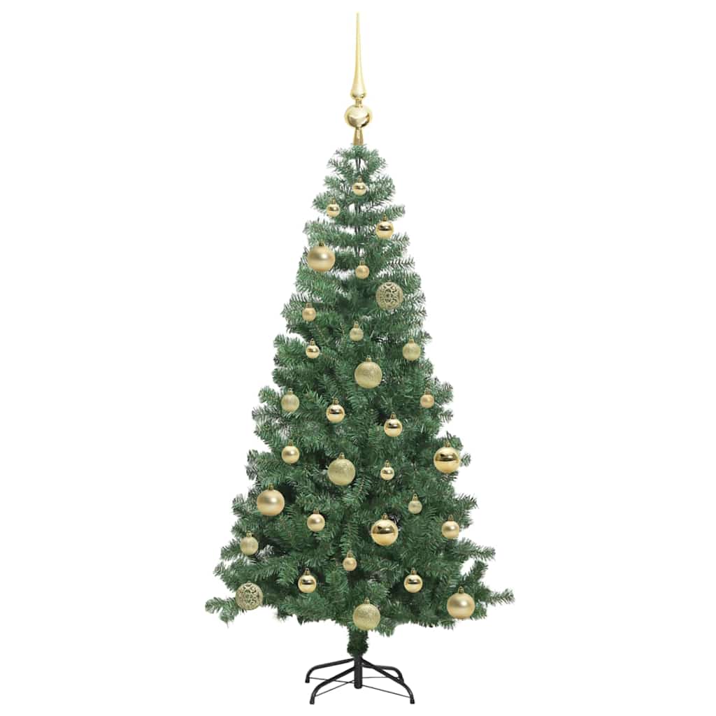 Christmas Tree with 150 LEDs with Stand Green 120 cm PVC