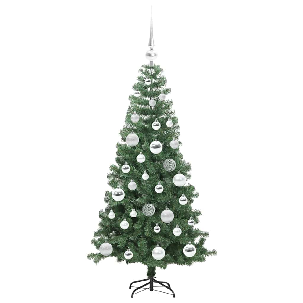 Christmas Tree with 150 LEDs with Stand Green 120 cm PVC