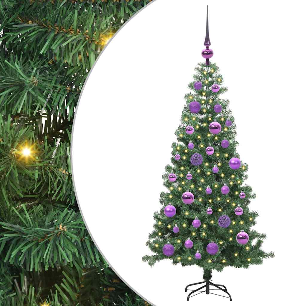 Christmas Tree with 150 LEDs with Stand Green 120 cm PVC