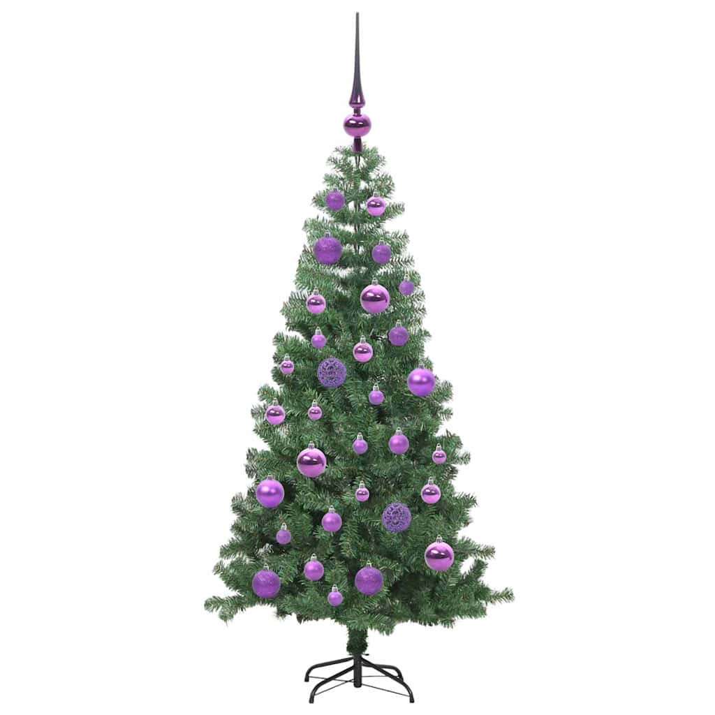 Christmas Tree with 150 LEDs with Stand Green 120 cm PVC