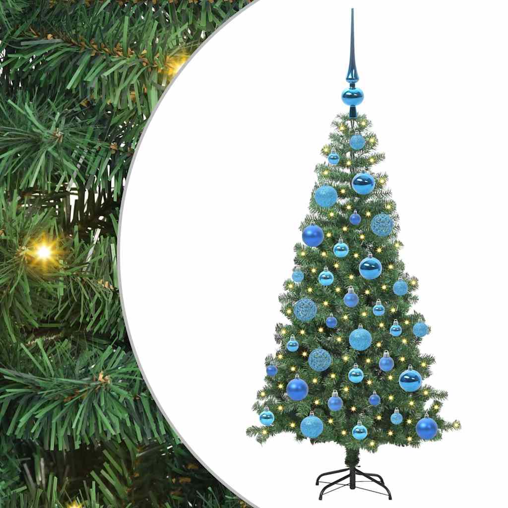Christmas Tree with 150 LEDs with Stand Green 120 cm PVC