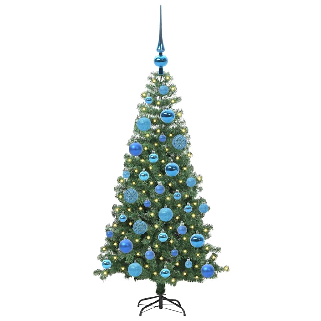 Christmas Tree with 150 LEDs with Stand Green 120 cm PVC