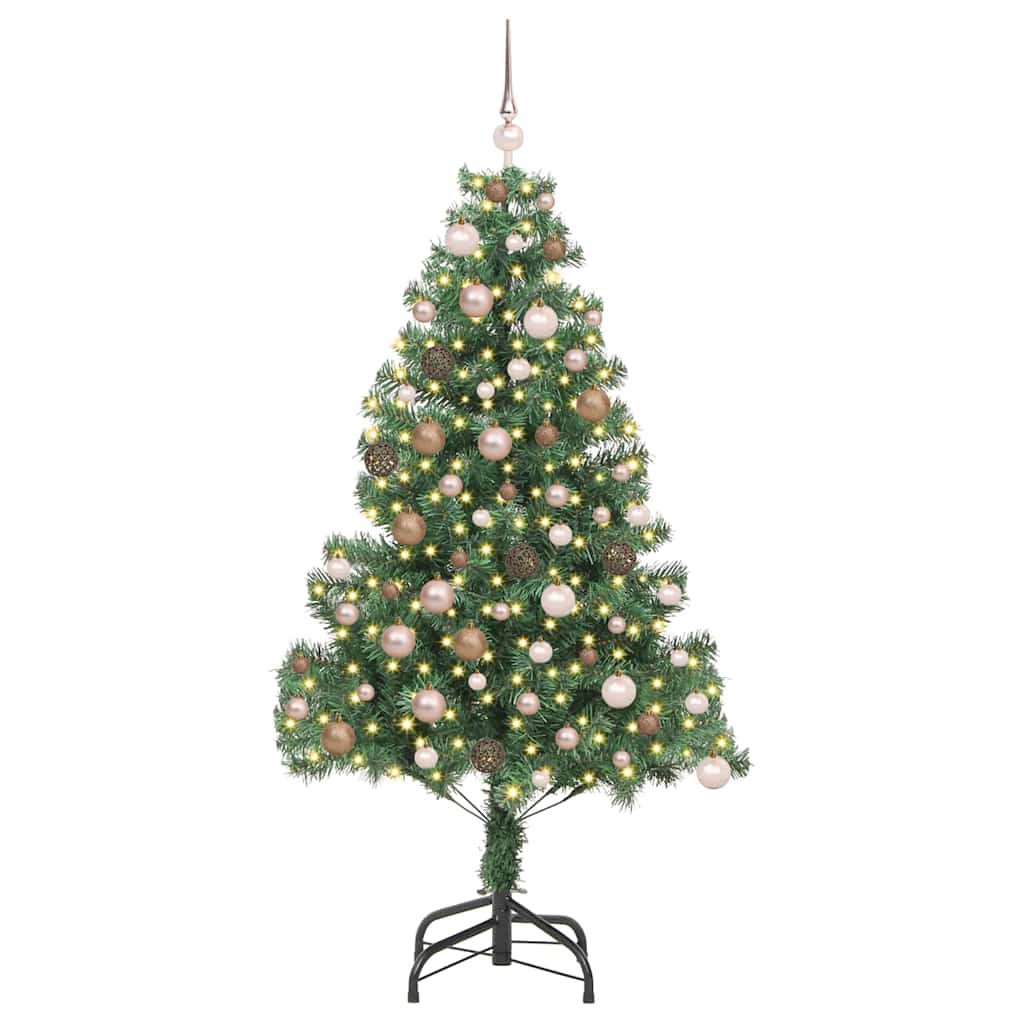 Christmas Tree with 300 LEDs with Stand Green 180 cm PVC