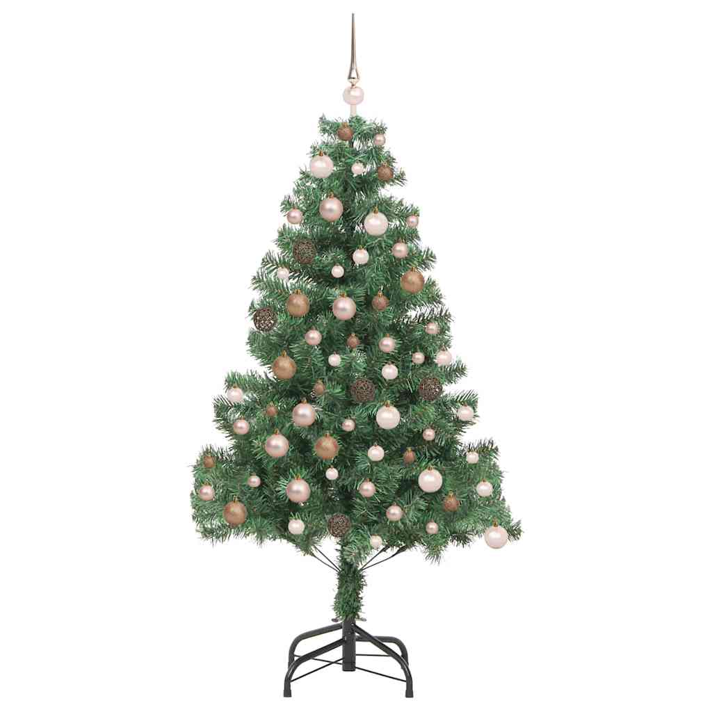 Christmas Tree with 300 LEDs with Stand Green 180 cm PVC