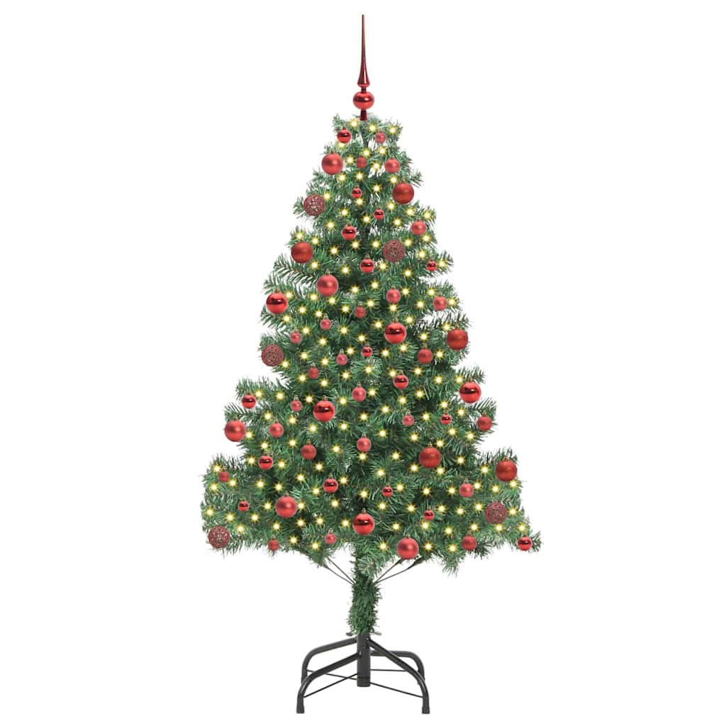 Christmas Tree with 300 LEDs with Stand Green 180 cm PVC
