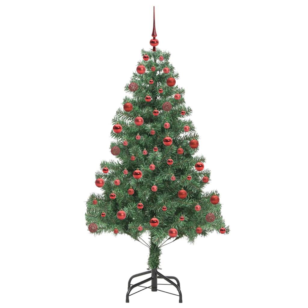 Christmas Tree with 300 LEDs with Stand Green 180 cm PVC