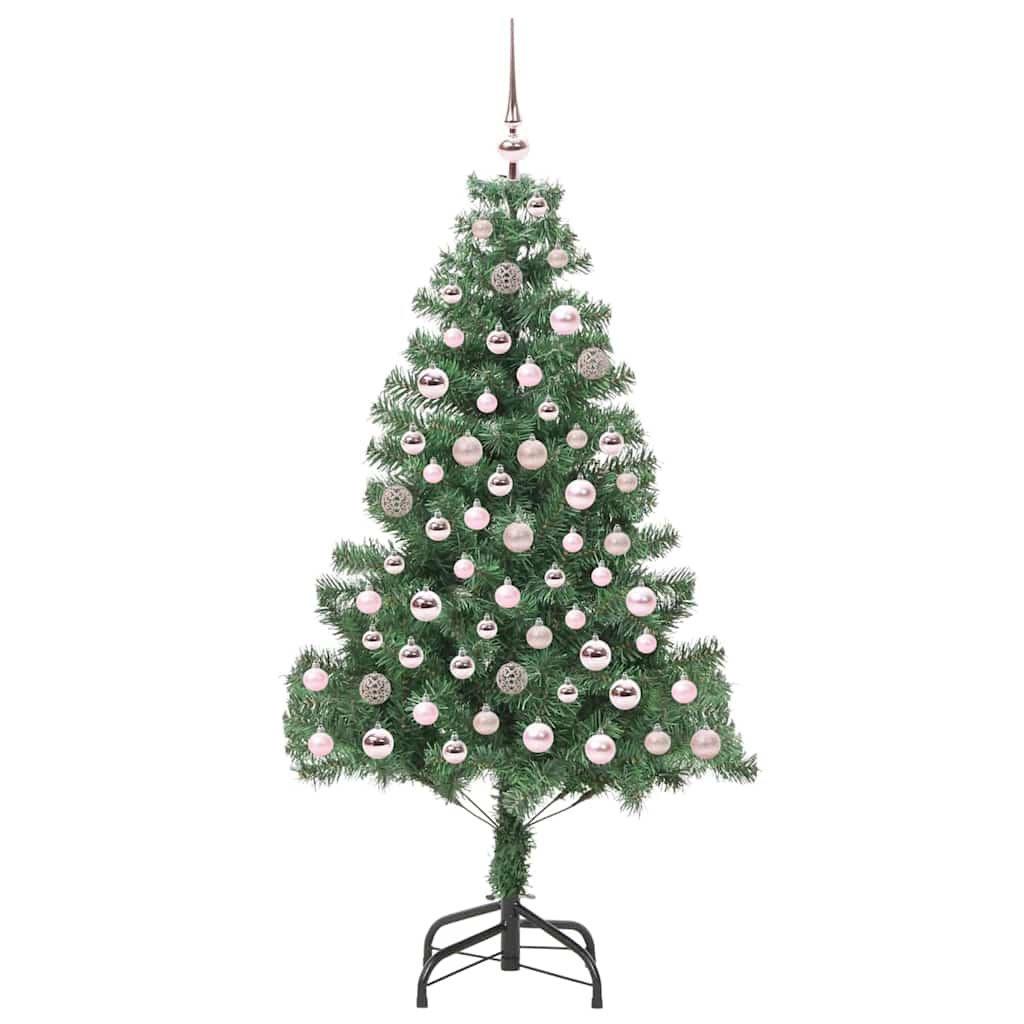 Christmas Tree with 300 LEDs with Stand Green 180 cm PVC