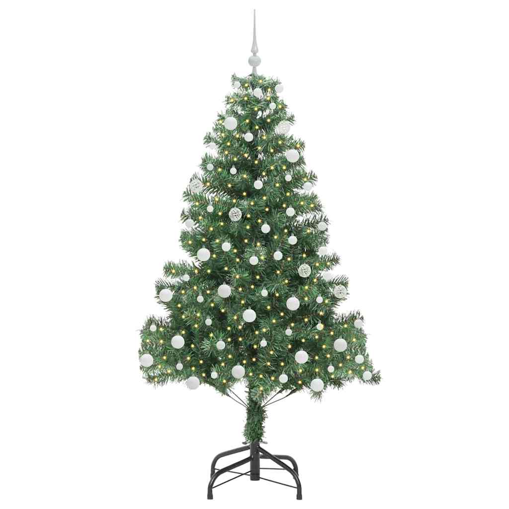 Christmas Tree with 300 LEDs with Stand Green 180 cm PVC