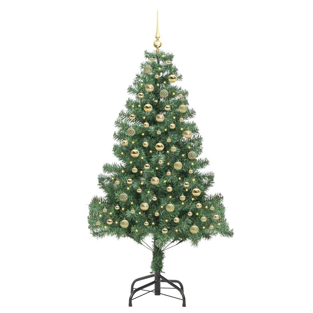 Christmas Tree with 300 LEDs with Stand Green 180 cm PVC