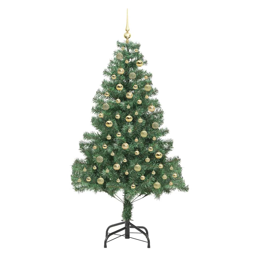 Christmas Tree with 300 LEDs with Stand Green 180 cm PVC
