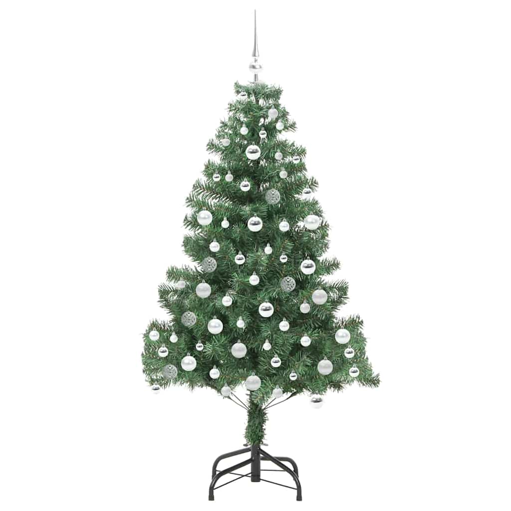 Christmas Tree with 300 LEDs with Stand Green 180 cm PVC