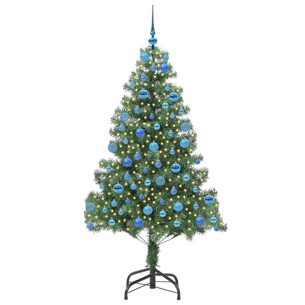Christmas Tree with 300 LEDs with Stand Green 180 cm PVC