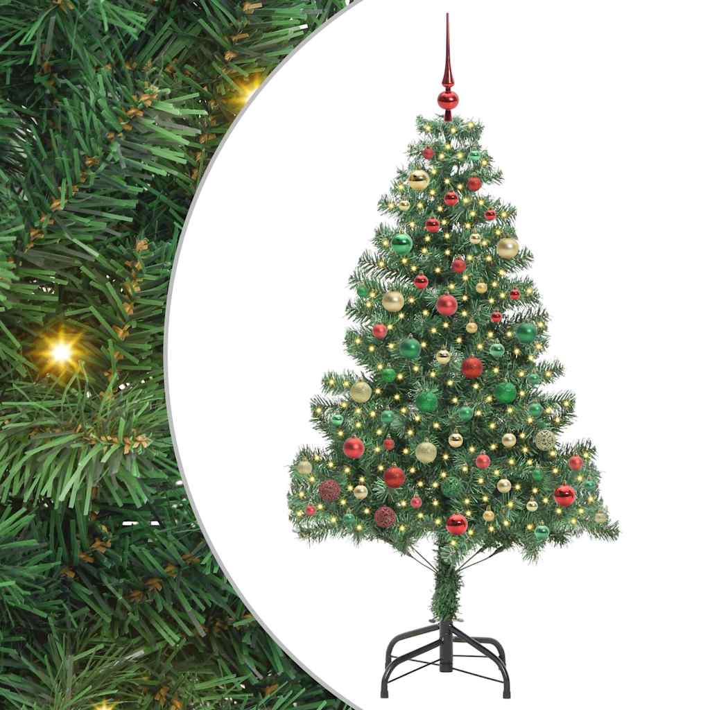 Christmas Tree with 300 LEDs with Stand Green 180 cm PVC