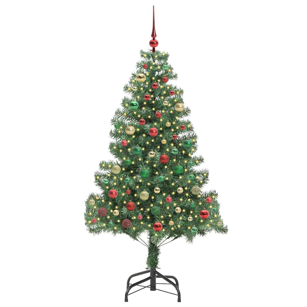 Christmas Tree with 300 LEDs with Stand Green 180 cm PVC