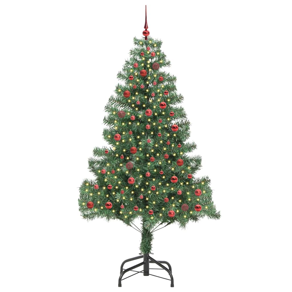Christmas Tree with 300 LEDs with Stand Green 210 cm PVC