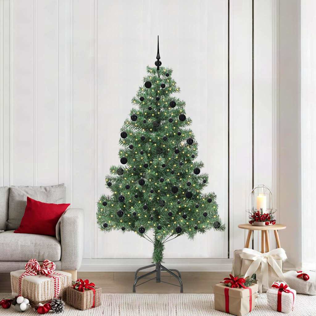 Christmas Tree with 300 LEDs with Stand Green 210 cm PVC