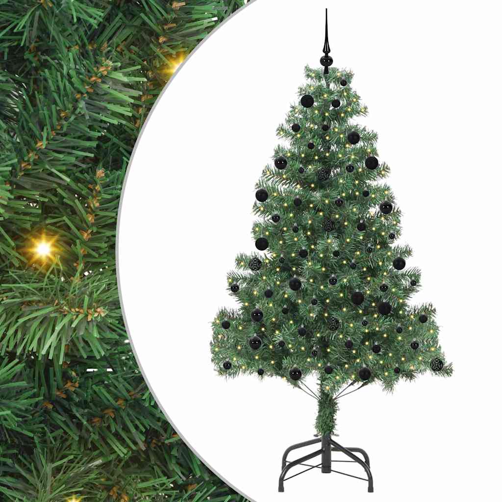 Christmas Tree with 300 LEDs with Stand Green 210 cm PVC