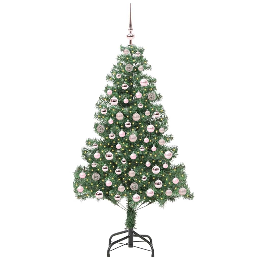 Christmas Tree with 300 LEDs with Stand Green 210 cm PVC