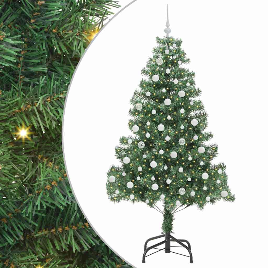 Christmas Tree with 300 LEDs with Stand Green 210 cm PVC