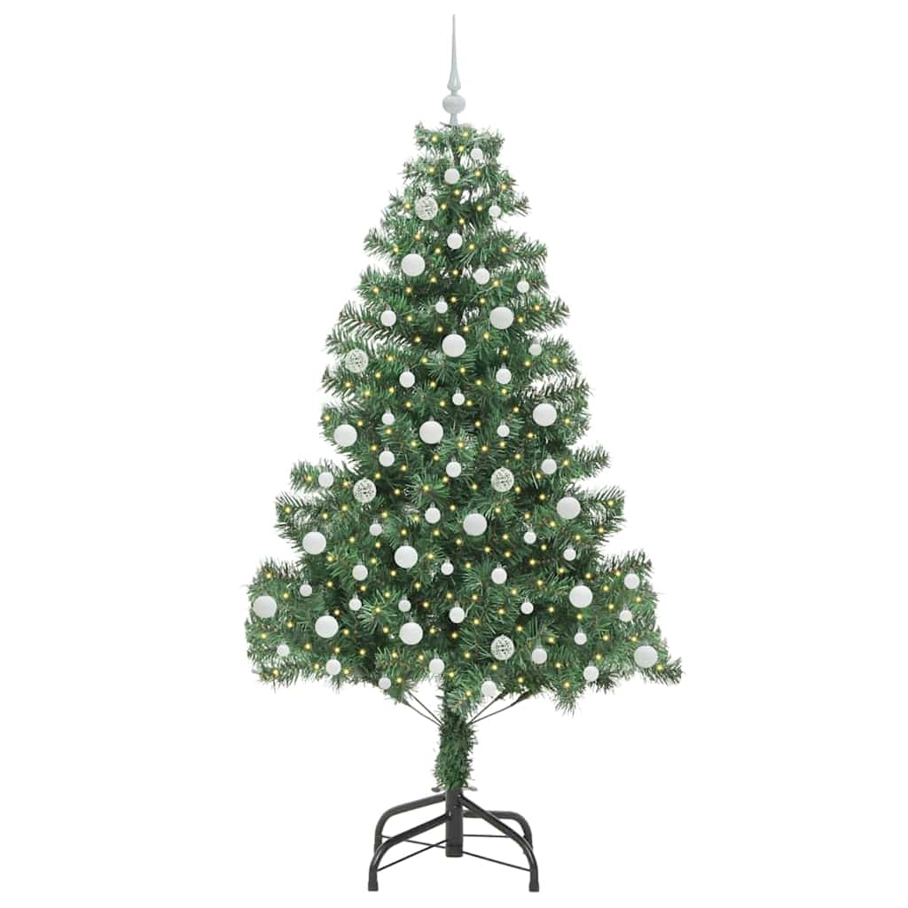 Christmas Tree with 300 LEDs with Stand Green 210 cm PVC