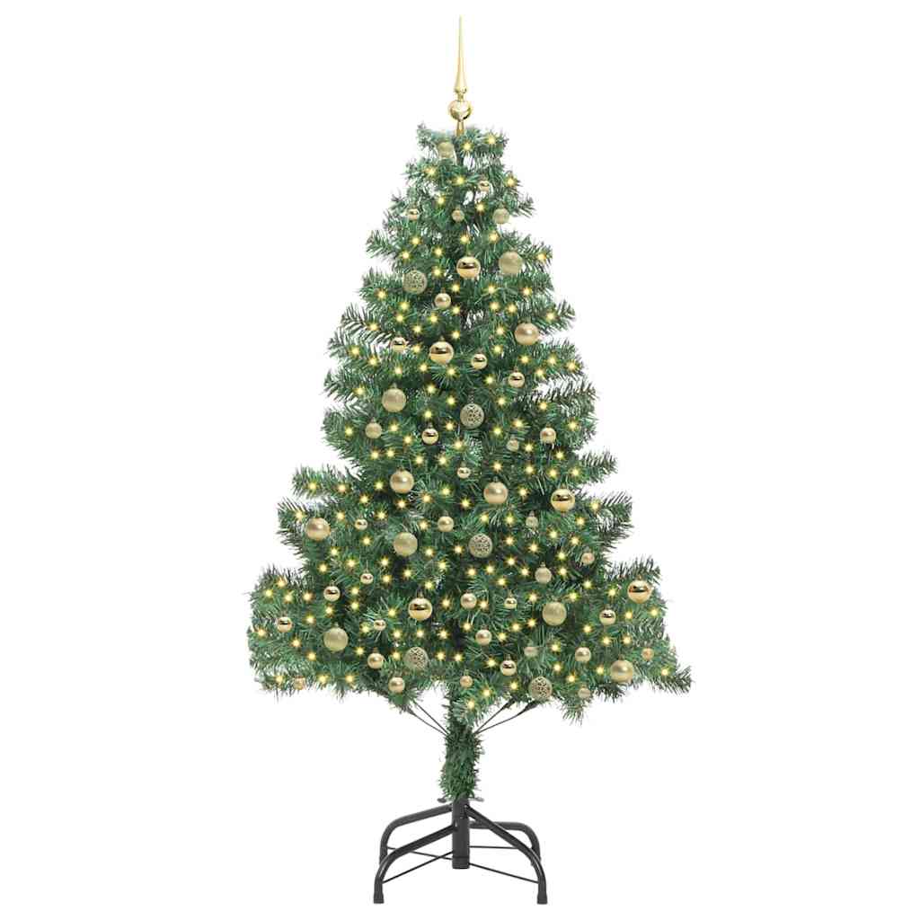 Christmas Tree with 300 LEDs with Stand Green 210 cm PVC