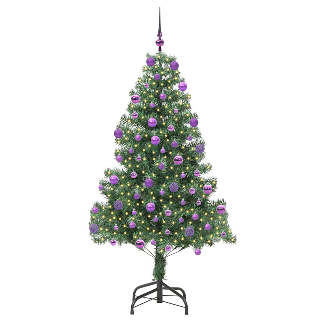 Christmas Tree with 300 LEDs with Stand Green 210 cm PVC