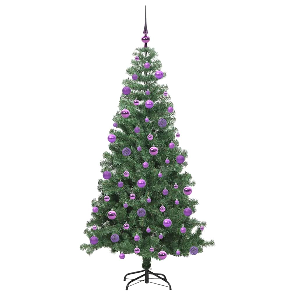 Christmas Tree with 300 LEDs with Stand Green 240 cm PVC