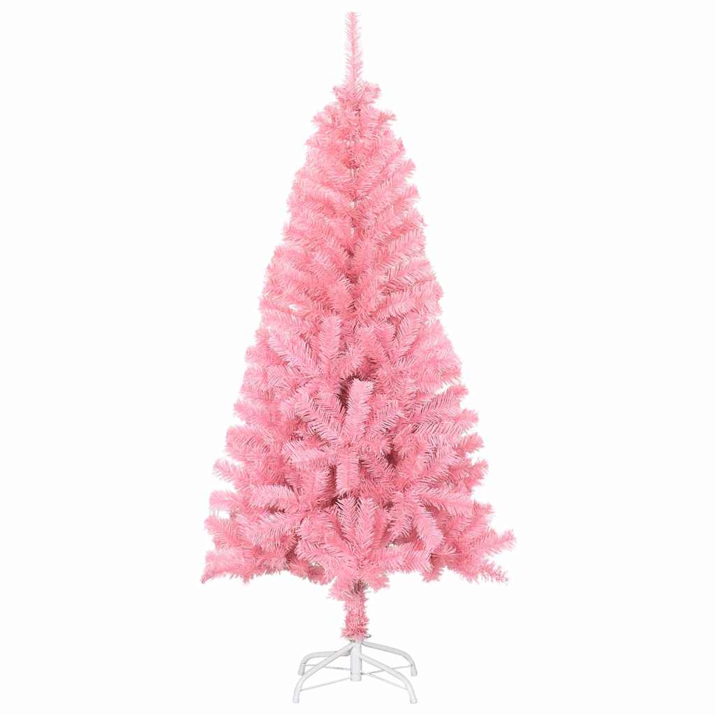 Christmas Tree with 150 LEDs with Stand Pink 120 cm PVC