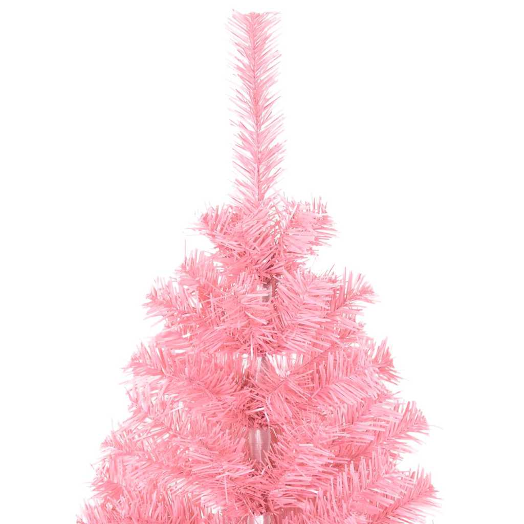 Christmas Tree with 150 LEDs with Stand Pink 120 cm PVC